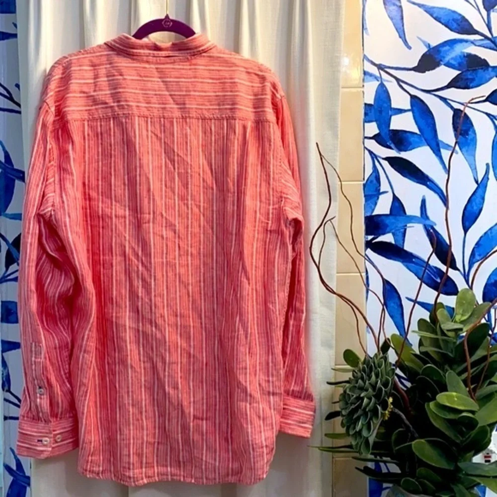 NWOT Men’s Tommy Bahama 100% Linen Button Down Size Large